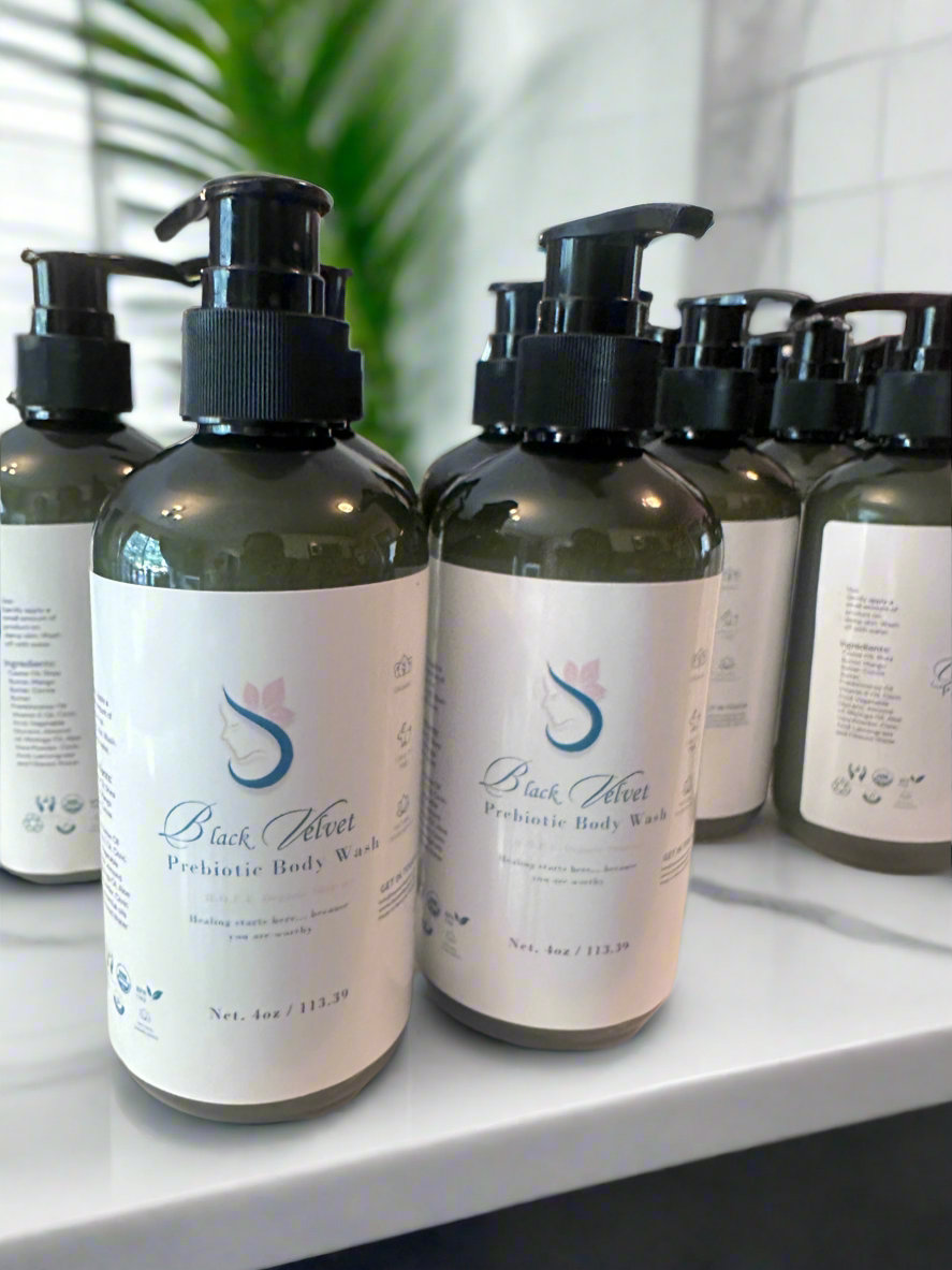 Organic nourishing prebiotic Body Wash – Argan Oil | SLS-Free Skin Cleanser