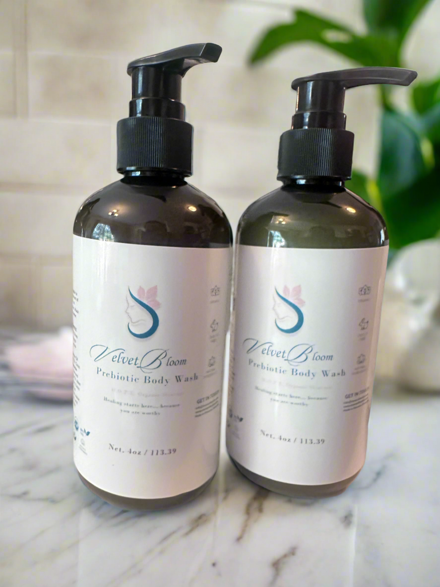 Organic nourishing prebiotic Body Wash – Argan Oil | SLS-Free Skin Cleanser