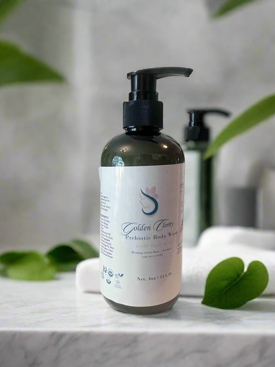 Organic nourishing prebiotic Body Wash – Argan Oil | SLS-Free Skin Cleanser