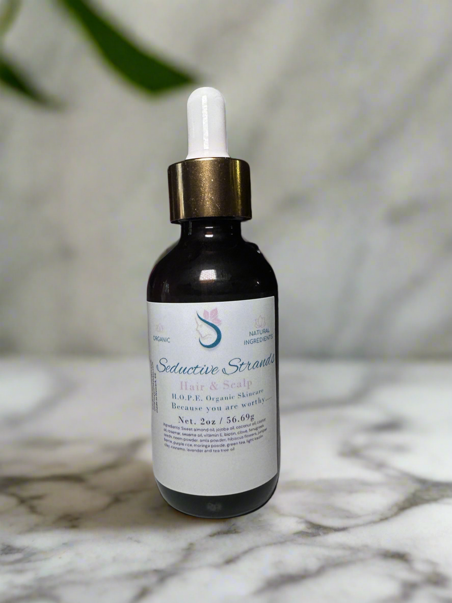 Seductive Strands – All-Natural Hair Growth Oil for Stronger, Thicker Hair (2 oz)