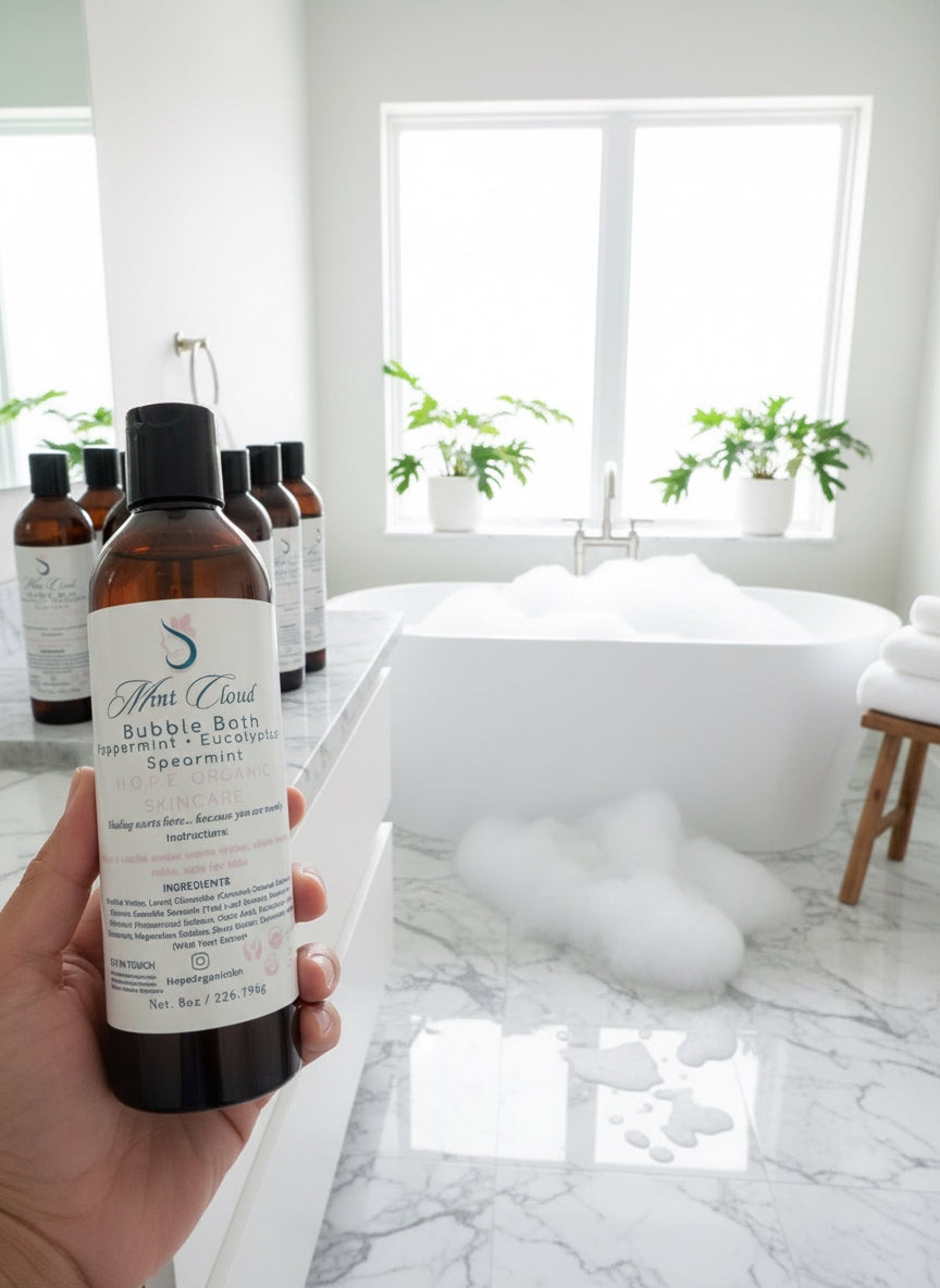 ☁️✨ Mint Cloud Bubble Bath