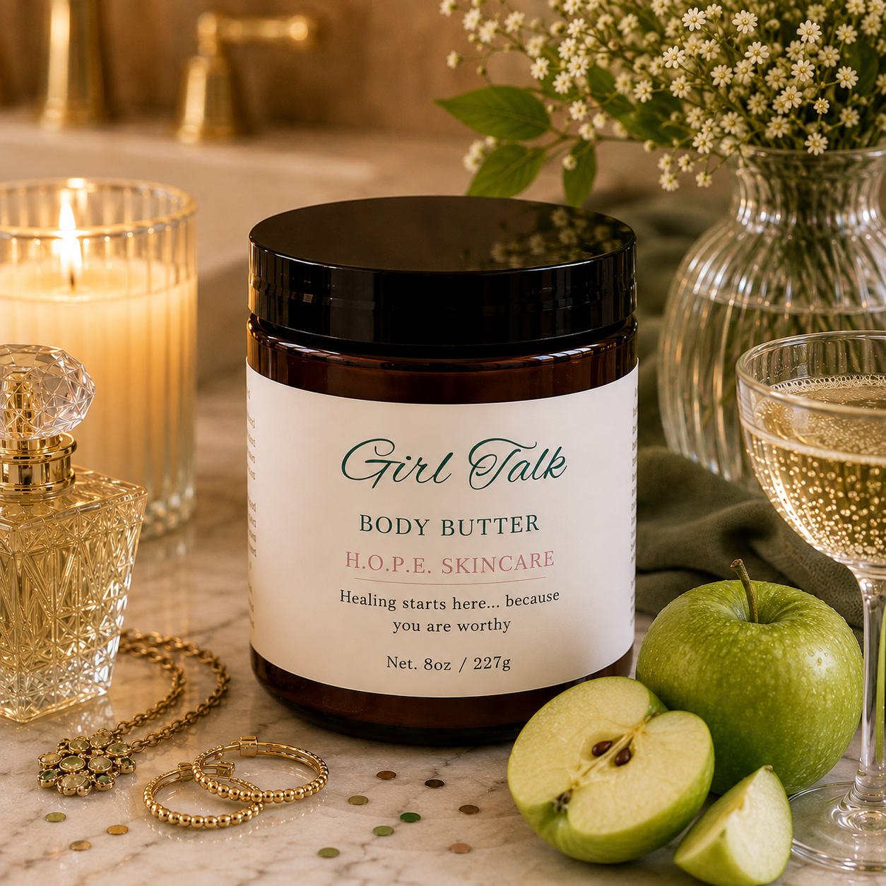 Organic Whipped Body Butter – Deep Hydration + Long-Lasting Scent