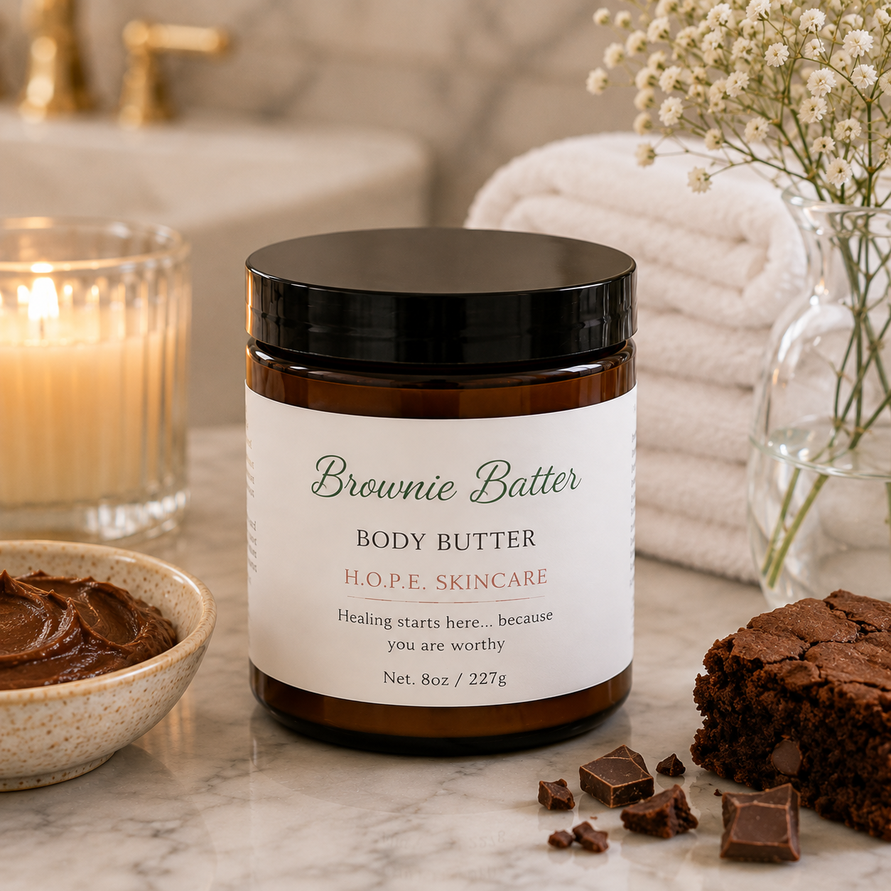 Organic Whipped Body Butter – Deep Hydration + Long-Lasting Scent