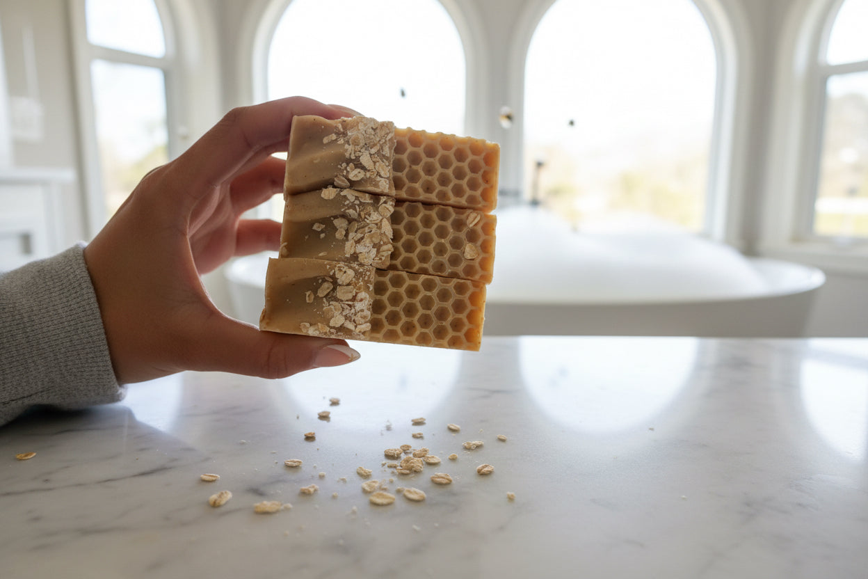 Golden Harvest Soap
Honey Oatmeal Turmeric Bar for Dry and Sensitive Skin