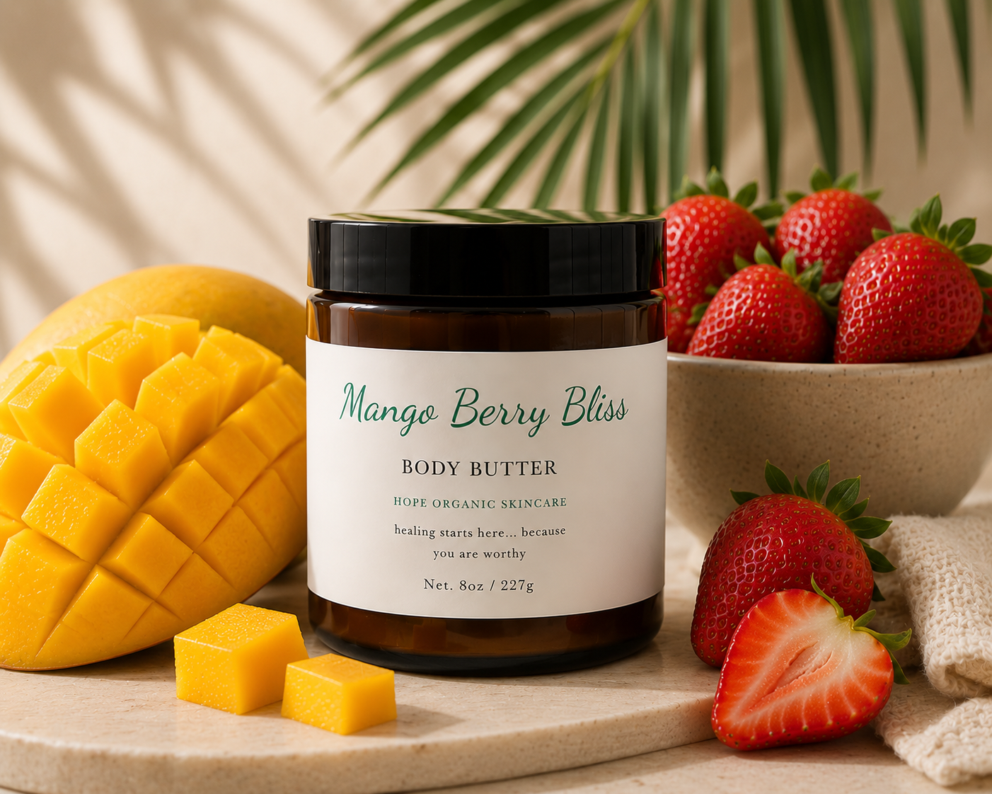 Organic Whipped Body Butter – Deep Hydration + Long-Lasting Scent