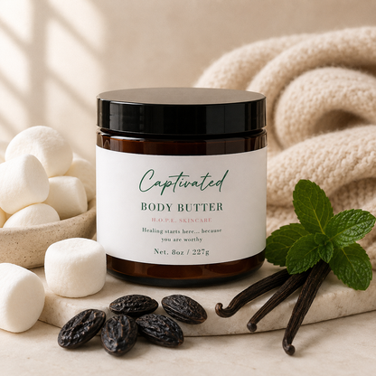 Organic Whipped Body Butter – Deep Hydration + Long-Lasting Scent